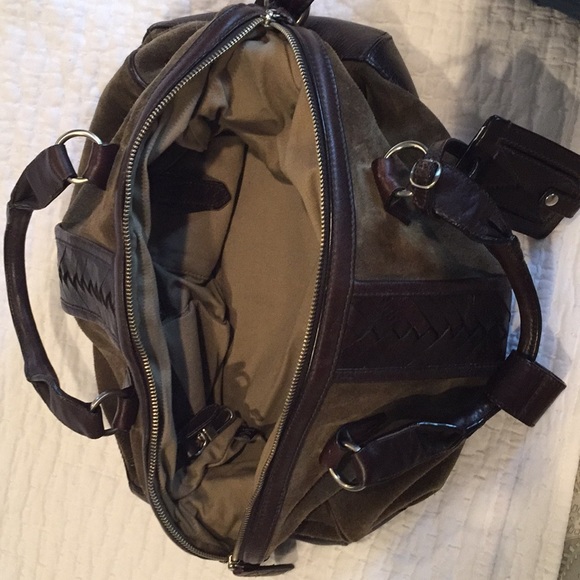 Cole Hann Suede Dome Satchel - Picture 5 of 5